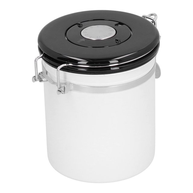 Coffee Beans Jar, Beans Container Canister Coffee Canister Sealing Container Coffee Sealed Jar Stainless Steel With Spoon For Tea For Coffee For Sugar For Beans 1.8L