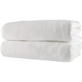 thumbnail image 2 of Royal Comfort Over-Sized 34x70 Solid Color (2 per Pack) White Terry Velour Beach Towel. Made with 100% Cotton Weighing at 19.0 lbs per doz. Why Settle for Polyester get The Real Thing!, 2 of 5