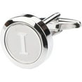 thumbnail image 3 of Mens Classic Stainless Steel Initial Cufflinks 26 Alphabet Initial Letter Cufflinks Business Wedding Shirts A-Z, 3 of 6