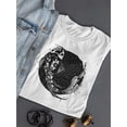 thumbnail image 3 of Beautiful Grungr Floral Koi Fish T-Shirt Women -Image by Shutterstock, Female x-Large, 3 of 4