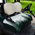 thumbnail image 2 of Golf Cart Seat Covers for 2 Seater,Green Mist Forest Microfiber Cart Seat Towel Blanket,Farmhouse Trees Nature Landscape Absorbent Breathable Non Slip Bench Seats Protector for Golf Course 51"x31", 2 of 9