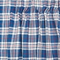thumbnail image 3 of Parker Blue & Red 100% Cotton Set of 2 Americana Window Valances 15.5" x 72", 3 of 4