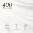 thumbnail image 6 of Bare Home Organic Cotton Duvet Cover Set - 400 Thread Count - Sateen Weave - Queen, White, 3-Pieces, 6 of 10