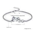 thumbnail image 6 of Rose Flower Urn Bracelet for Ashes for Women Stainless Steel Cremation Keepsake Adjustable Link Bangle Memorial Gift for Human Loved Ones, 6 of 6
