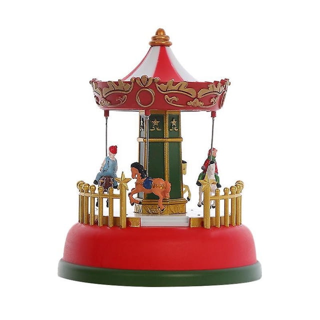 Carrousel Musical Lumineux Grande Roue Cadeaux de Noël Ornements de Noël