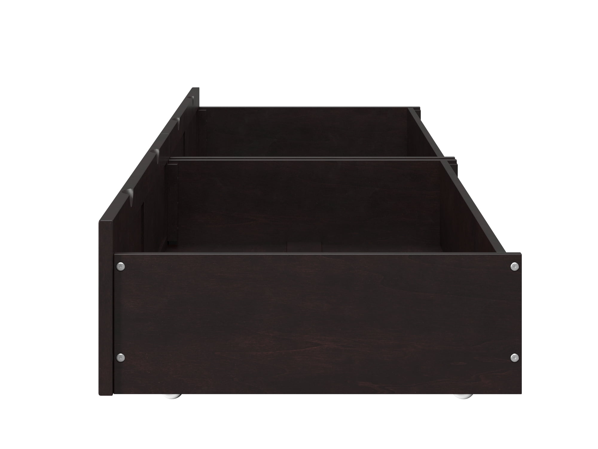 AFI Set of 2 Solid Wood Under Bed Storage Drawers, Twin-XL/Queen, Espresso