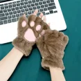 thumbnail image 4 of Guantes De Invierno Para Mujer, Sin Dedos De Pata De Gato, 4 of 4