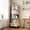 4 + White + Geometric + Primary Living Space + Vertical + Contemporary + With Drawers + MDF + MDF, variant on 5 Tier Rotating Bookshelf, 360° Display Round Spinning Bookshelf, Space-Saving, Small Space Rotating Bookshelf Tower for Bedroom, Living Room, Home, Office, Wood Color