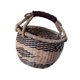 thumbnail image 4 of Canasta tejida de hierba marina que transporta cesta portátiles decorativos decorativos canasta de compras Organizador de almacenamiento para el hogar Negro, 4 of 8