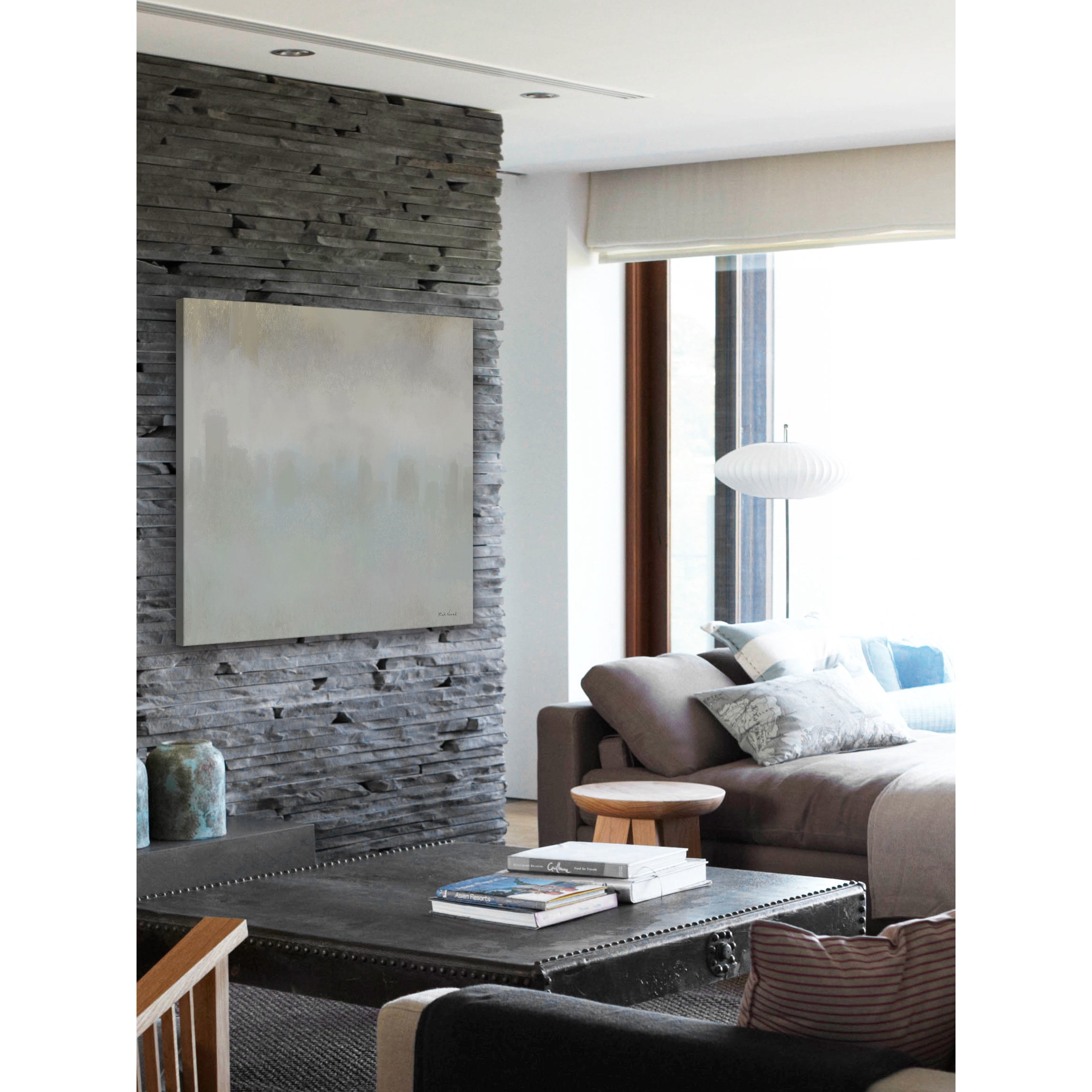 Marmont Hill "Grey Mist" by Rick Novak Painting Print on Wrapped Canvas