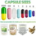 thumbnail image 4 of XPRS Nutra Size 00 Empty Capsules - 1000 Count Clear Empty Vegan Capsules - Vegetarian Empty Pill Capsules- DIY Vegetable Capsule Filling- Veggie Pill Capsules Empty Caps Pills, 4 of 5