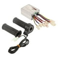 thumbnail image 3 of Electric Bike Brush Controller Kit, Electric Bike Controller Kit Aluminum Alloy Controller And Throttle Handle Set With For Riding 24V 500W, 3 of 8