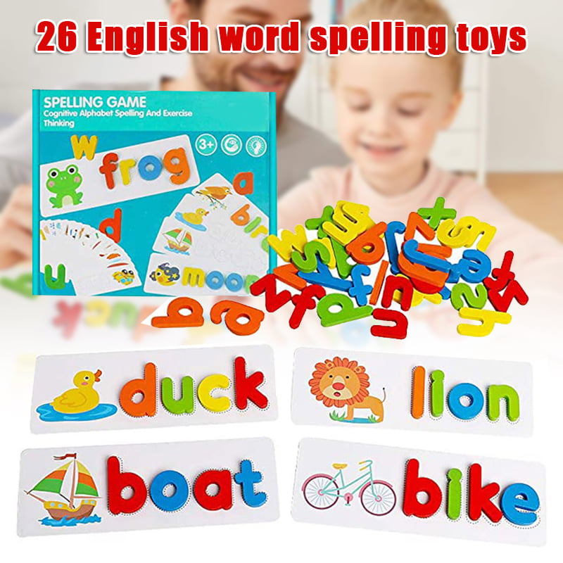 Spelling Game English Alphabet Early Learning Educational Kids Gift Children Toy 