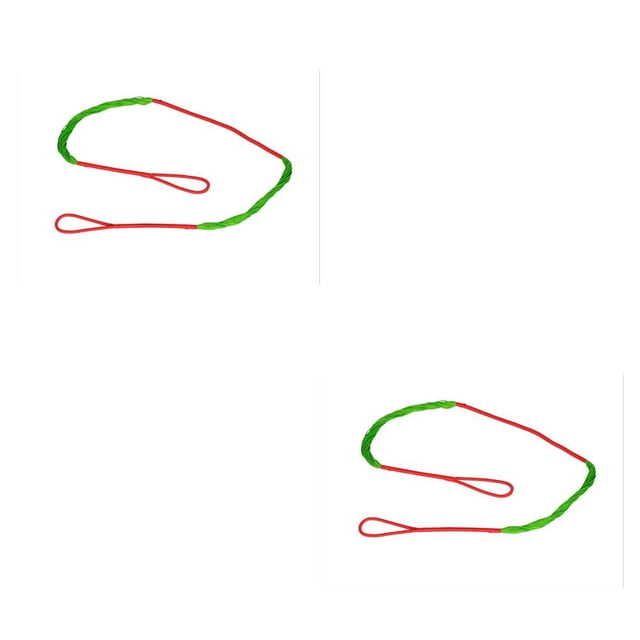 Naiovety Accesorios de lazo CRS 004c de 26,5 pulgadas, ayuda de cuerda de Multicolor, ligero, de vuelo rápido, resistente a la abrasión, rojo y verde 2piezas