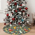 thumbnail image 4 of Cauagu 30" Christmas Tree Skirt Cute Animal Forest Pattern Christmas Tree Decorations Tree Mat for Xmas Decorations Occasion Holiday Home Decor -30", 4 of 7
