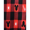 thumbnail image 2 of Briefly Stated Mens Disney Mickey Ears and Candy Canes Cotton Buffalo Plaid Pajama (Medium), 2 of 2