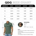 thumbnail image 6 of QDG Mens Polo Short Sleeve Shirt Casual Summer Classic Collared T-Shirt Basic Button Tee with Pocket Wine Red L, 6 of 8