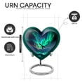 thumbnail image 2 of Yatskia Telescope Northern Lights Urns for Human Ashes Adult Female, Decorative Urns for Human Ash, Cremation Burial Urn for Ashes Adult Male , (Heart 8 Inch and 3 Inch), 2 of 8