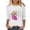 White, variant on VBVC Women's Plus Sunflower and Butterfly T-Shirt,Ladies Short Sleeve Tee,Summer Breathable Top For Women,Gray,Size M