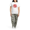 thumbnail image 4 of CafePress - Double Happiness Women's Light Pajamas - Women's Short Sleeve Print T-Shirt and Pants Light Cotton Pajama Set, 4 of 7