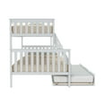 thumbnail image 5 of Max & Lily Solid Wood Bunk Bed, Twin over Full with Storage Trundle and Ladder for Kids, 5 of 14