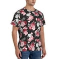 thumbnail image 5 of Rocae Rose Flowers for Men's Moisture-Wicking Crew Tee - T-Shirt for Sports, Outdoor Activities, and Casual Wear, 5 of 9