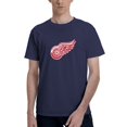 thumbnail image 1 of Detroit Red Wings Fashion Men'S Short Sleeve T-Shirt Navy Blue Small, 1 of 5