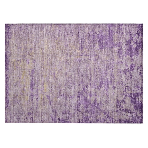 Dalyn Rugs Machine Washable Indoor/Outdoor Chantille Purple 1'8" x 2'6" Rug