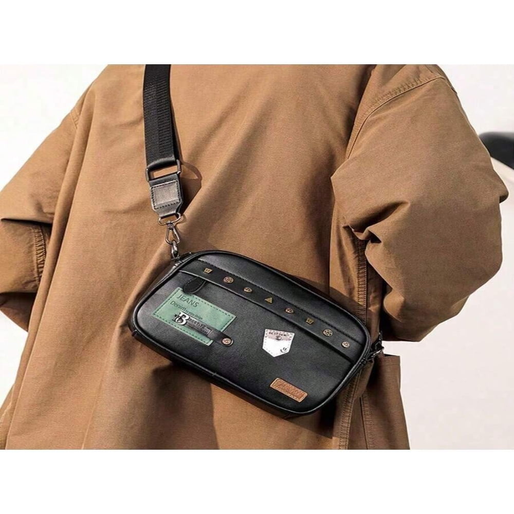 JUNWELL Men's Satchel Bag Fashion Casual Messenger Bag JUNWELL Men's Satchel Bag Fashion Casual Messenger Bag