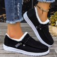 thumbnail image 4 of Zapatos de mujer de talla grande con relleno de algodón, de otoño e invierno, de estilo europeo y americano, con punta redonda, cordones, forro polar, cálidos y peludos, 4 of 5