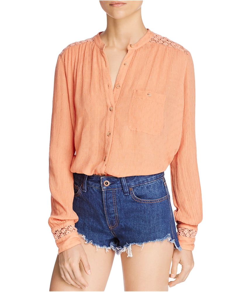Free People Womens The Best Button Down Blouse