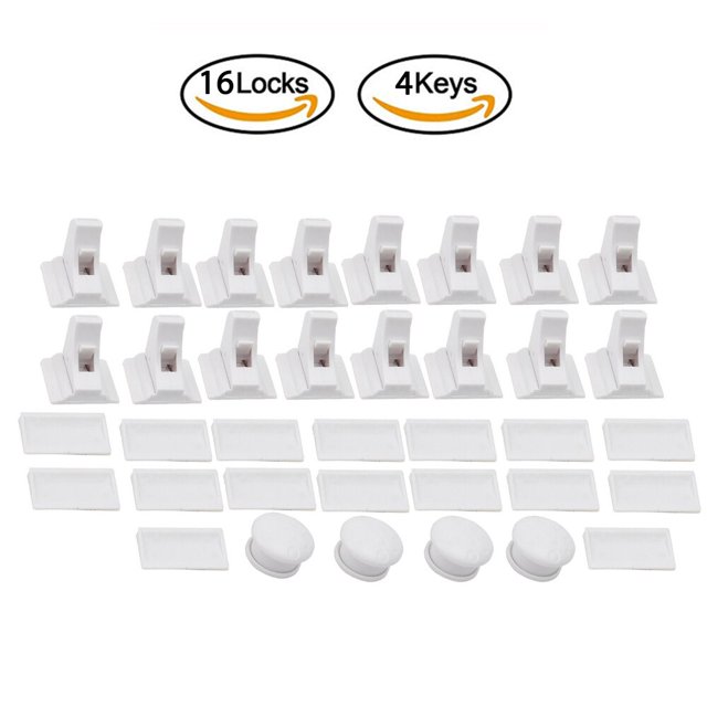 Magnetic Child Lock Children Protection Baby Safety White Plastic Lock Drawer Latch Cabinet Door Lock Limiter kids Security Lock