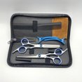 thumbnail image 4 of Flat  Hair Scissors Set with Teeth Shear, Comb, Bag, Cloth, Clips, for Styling At Home, Salon, 4 of 5