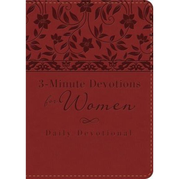 Pre-Owned 3-Minute Devotions for Women: Daily Devotional (Burgundy) (Unknown) 1624166431 9781624166433