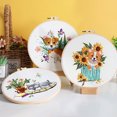 thumbnail image 6 of Needlepoint Kit, Cross Stitch Supplies, Embroidery Kit, Embroidery Kit for Beginners, Dog Flower Pattern Embroidery Practice Kits | Hand Embroidery Kit, Easy to Follow Instruction, C, 6 of 8