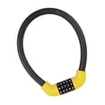 thumbnail image 4 of Cable de bloqueo de bicicleta Restablecible 5 contraseña Bloqueo de contraseña Motocicleta irrompible Negro+Amarillo Zulema candado de bicicleta, 4 of 7