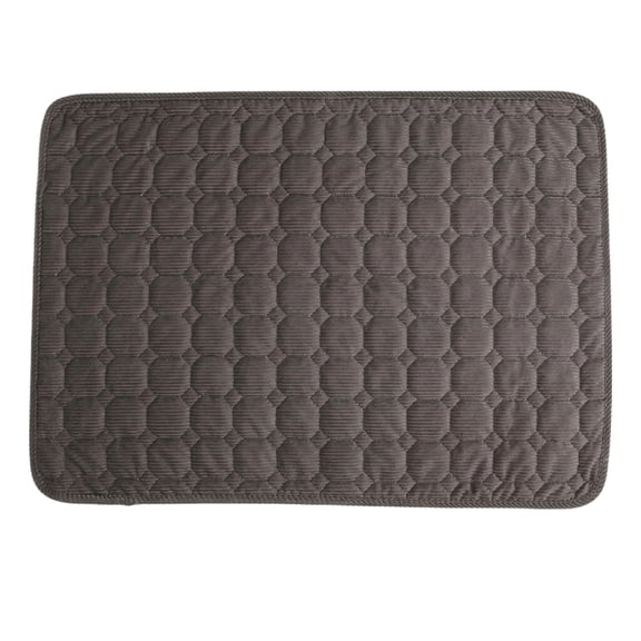 Washable Dog Bed, 35X28 In, Thick Corduroy, Dog Bed Large Size Dog, Slip Resistant Base, Scratch Proof, Year Round Use, Charcoal Gray, 1 Pc