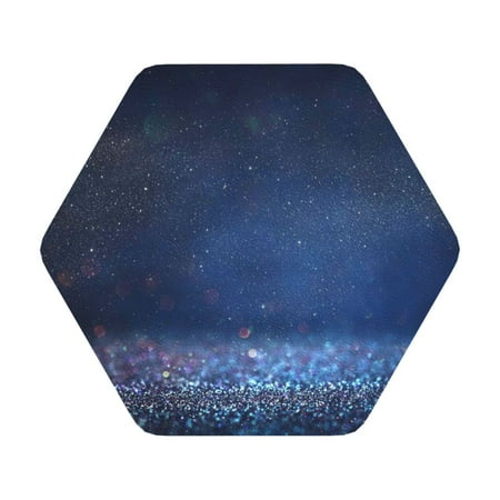 

Bingfone Vintage Retro Blue Glitter Leather Drinks Coasters With Set Of 6 Suitable For Home Kitchen Coffee Cup Coasters Home Gift