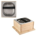 thumbnail image 4 of VIFERR Coffee Ground Box,Stainless Steel Coffee Ground Knock Container Bucket Box with Wooden Base for Coffee Shop Use Bucket Coffee Accessories, 4 of 7