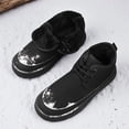 thumbnail image 4 of Men's Winter Thermal Insulated Short Boots with Thick PU Sole & Warm - Heavy-Duty Cold Weather Hiking, Snow Boots for Outdoor, Round Toe Casual Winter Footwear (Compatible with Thermal Insoles), 4 of 9