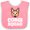 Pink and White, variant on Inktastic Dog Corgi Squad Boys or Girls Baby Bib