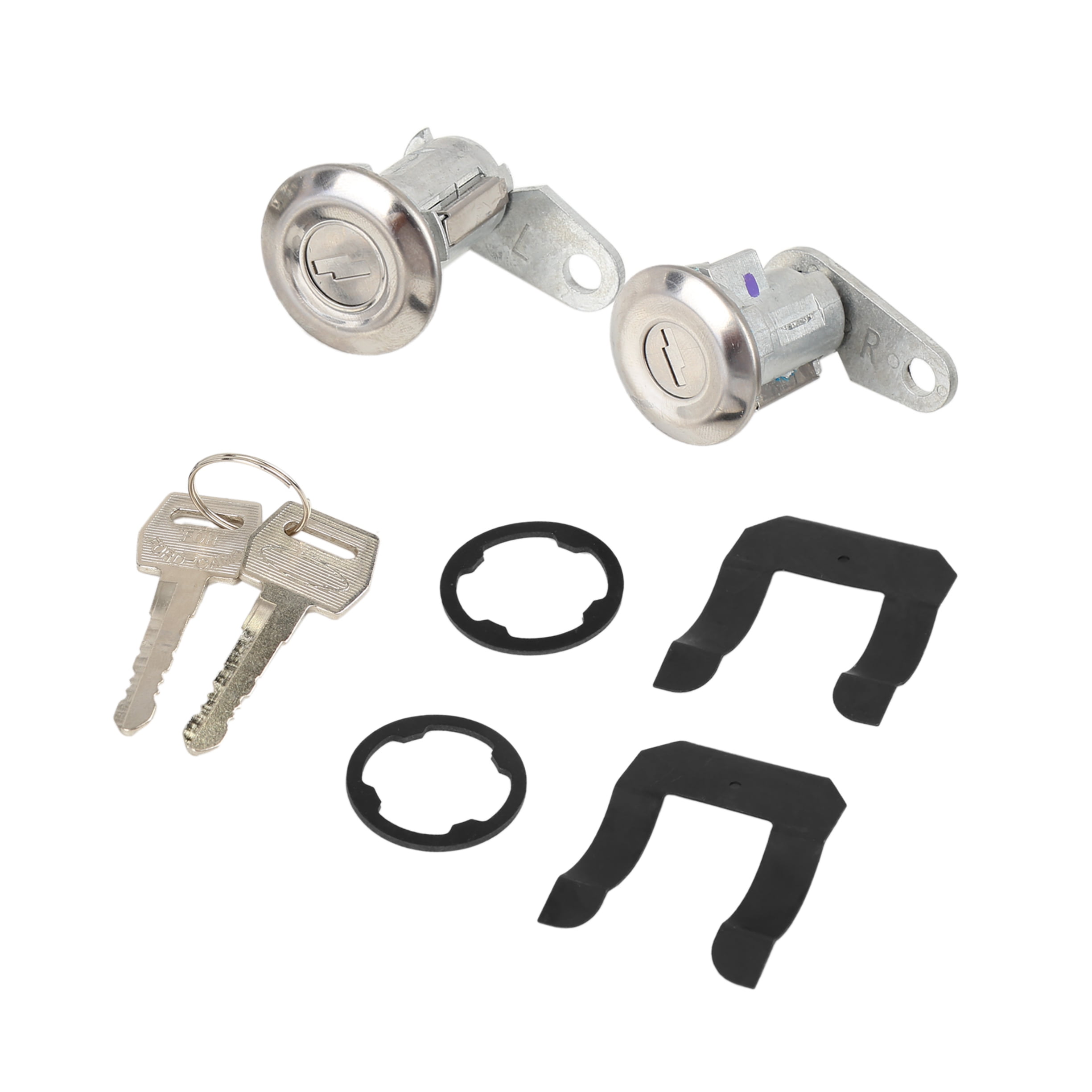 Unique Bargains Pair Car Door Lock Cylinder with 2 Keys for Ford F150 F250 F350 19801986