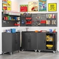 thumbnail image 5 of Ero 35.6"Metal Rolling Tool Garage Storage Cabinet with Wheels,lock and Adjustable Shelves for Garage,Home, Office, 5 of 7