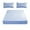 542-Light Blue, variant on Linnome Fitted Sheet And Pillowcase Set Double Bed Size All Inclusive Soft Fiber Cover Non Slip Mattress Protector For Home Bedding Comfort