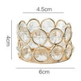 thumbnail image 3 of Lierteer Crystal Tealight Candle Lantern Holders Candlesticks for Wedding Party Gold, 3 of 7