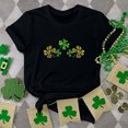 thumbnail image 2 of Puntoco Short Sleeve Women Tops Clearance 2025,Womens St Patrick'S Day T-Shirt Love Heart Shirts Short Sleeve Valentine'S Day Crewneck Colorful Heart Graphic Tees Tops Black 8(L), 2 of 6