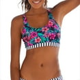 thumbnail image 2 of LASCANA Women's Cross Back Scoop Bikini Swimsuit Top Bra Sizing Band, 2 of 6