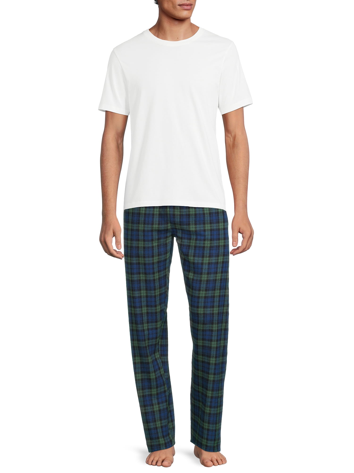 Hanes Men's and Big Men's 100% Cotton Flannel Pajama Pants, 2-Pack