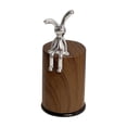 thumbnail image 1 of Wozhuo Cute Argent Bunny Toothpick Container Dispenser Imitation Wood Grain Straight Plan Funny Decor Piece For Office Desktopfor Kitchen Home Restaurant Easter Home Decor, 1 of 7