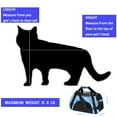 thumbnail image 6 of Pet Carrier Soft-Sided Carriers for Cat Carriers Dog Carrier for Small Medium Cats Dogs Puppies Pet Carrier Airline Approved up to 15 Lbs Cat Dog Pet Travel Carrier (Medium, Blue), 6 of 6
